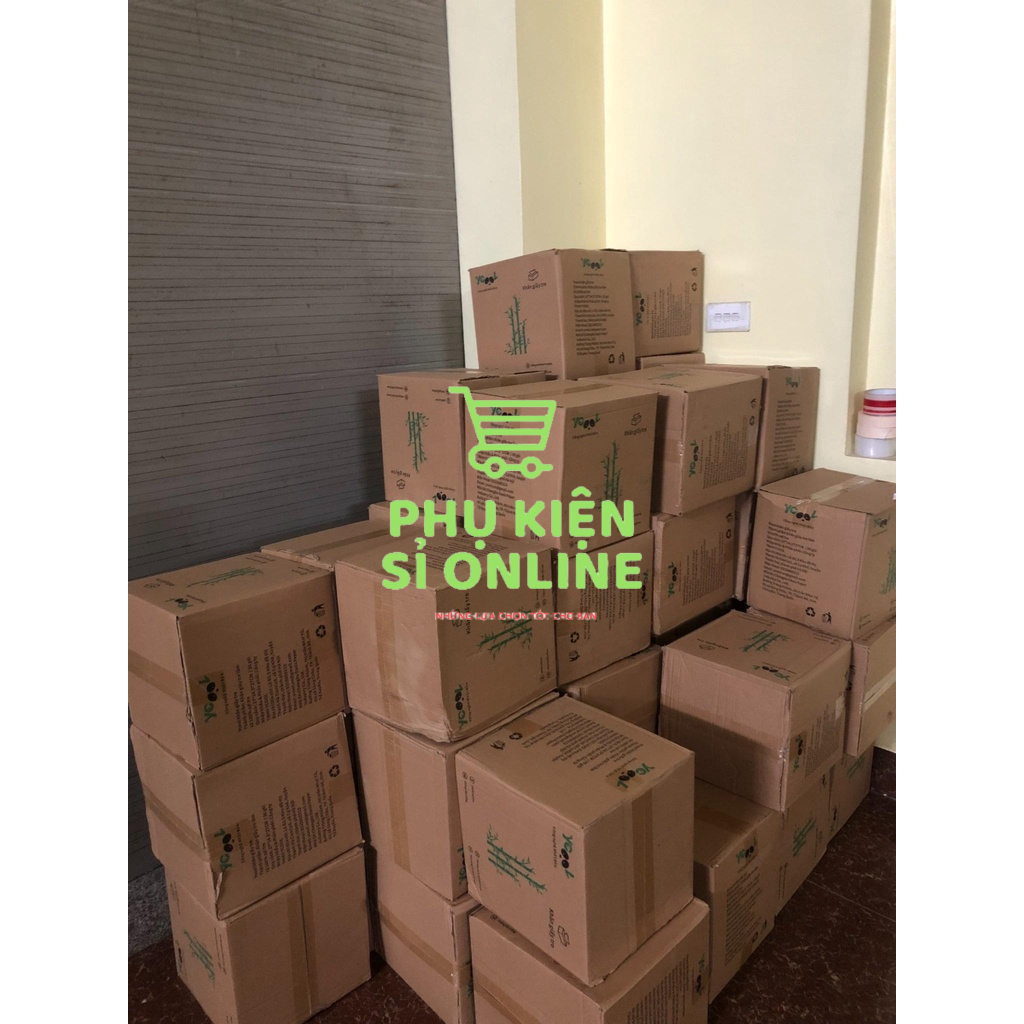 Combo 4 thùng khăn ăn Gấu Trúc YCOOL/ khăn giấy rút cao cấp dai, mềm, mịn , không hóa chất , an toàn sử dụng Store4girls