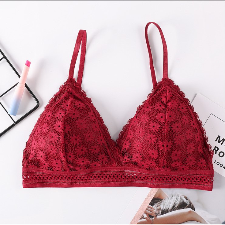 Áo Bra Nữ Viền Ren Brallet Hoa Cúc Không Gọng Đệm Mỏng Cao Cấp BR16 | BigBuy360 - bigbuy360.vn