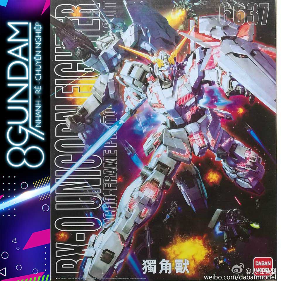 Mô Hình Lắp Ráp Gundam MG 6637 Unicorn OVA Daban