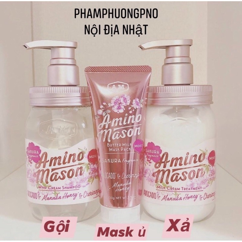 Dầu gội xả AMINO MASON ( mẫu mới 2022 )