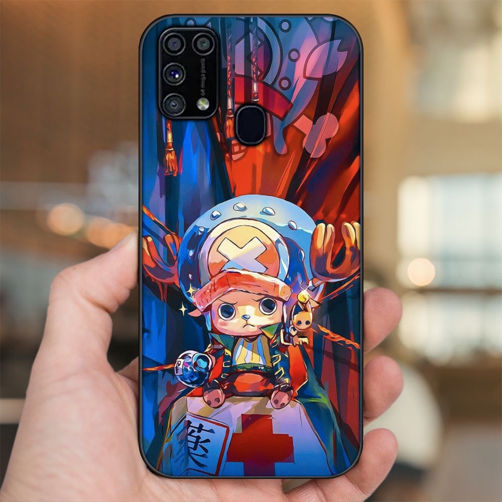 Ốp lưng Samsung M31 viền đen in hình Chopper One Piece Đảo Hải Tặc