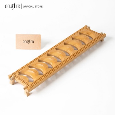 Đế gác ly (chén) chè ONGTRE bằng tre cao cấp dành cho trà đạo