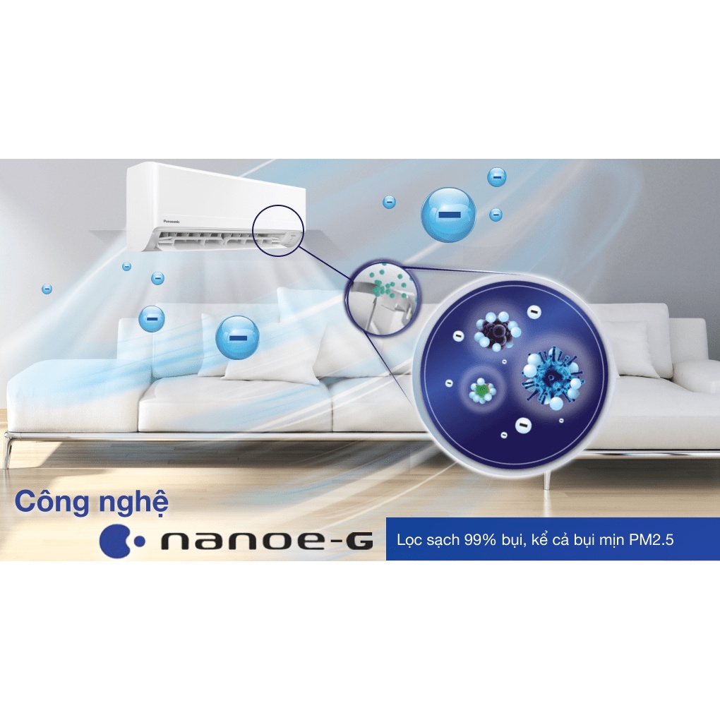 Máy lạnh Panasonic Inverter 1 HP CU/CS-PU9XKH-8M-ĐIỆNMÁYTỒNKHO.COM