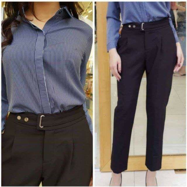 Quần tây 2 khuy lệch