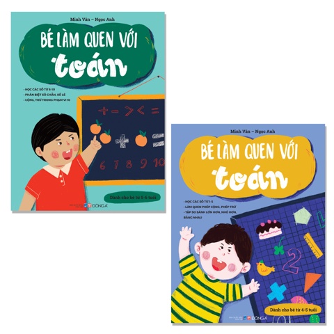 Sách - Bộ Bé Làm Quen Với Toán 4-6 Tuổi (Lựa Chọn Theo Độ Tuổi) - Đông A - DAB