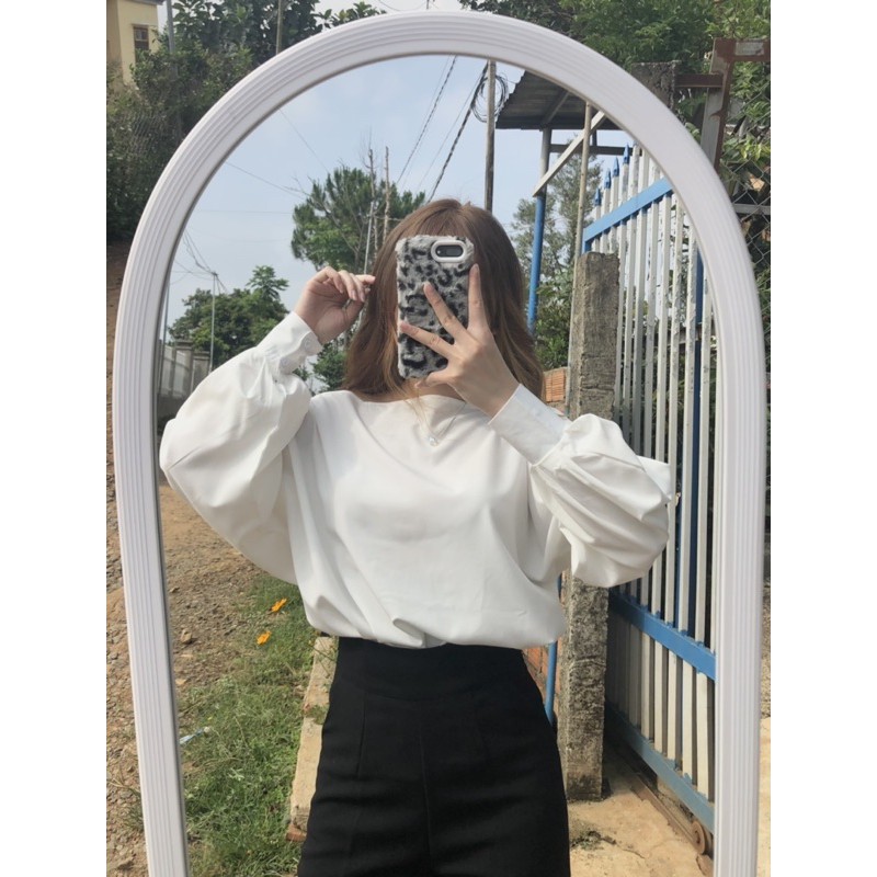 Set áo lệch vai quần suông khoá sườn (Ảnh thật shop chụp) | BigBuy360 - bigbuy360.vn