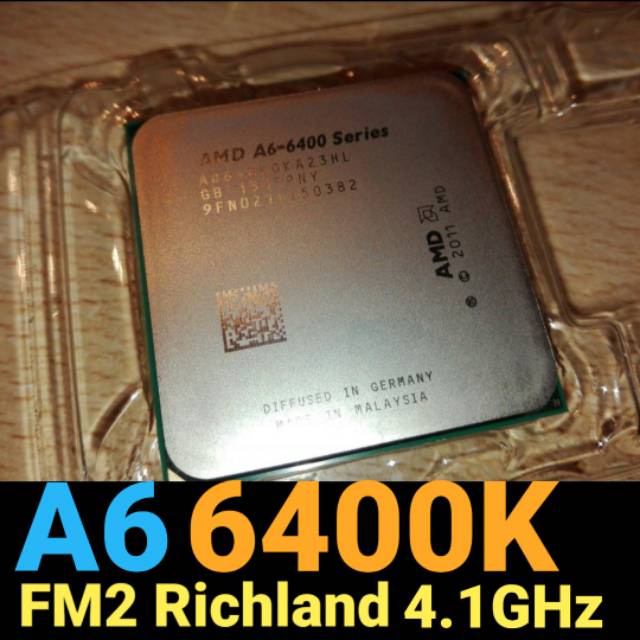 AMD Mô Hình Đồ Họa A6 6400K 4.1GHz FM2 Chất Lượng Cao