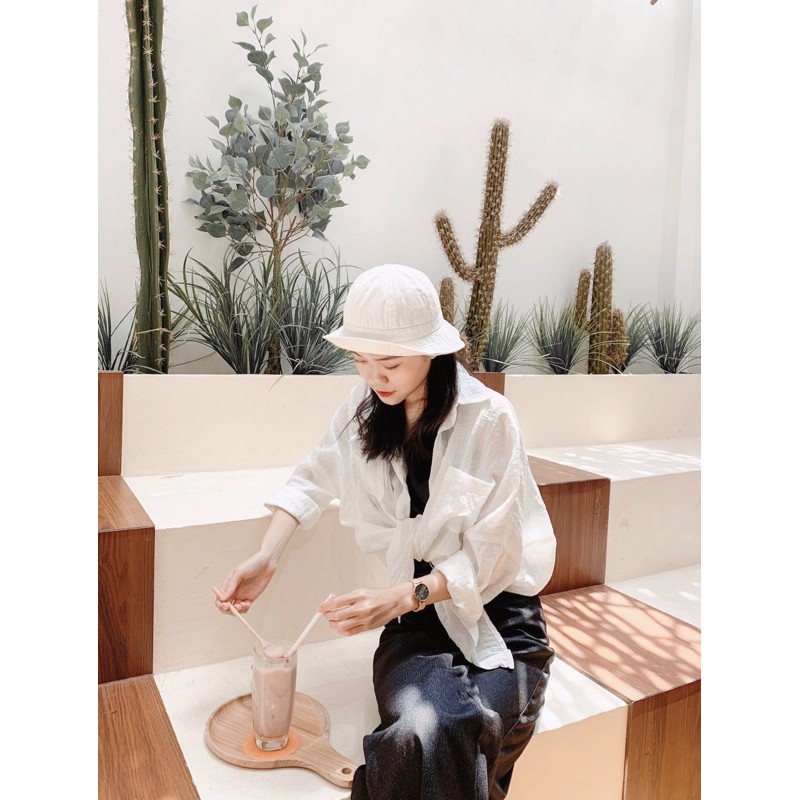 Sơ mi oversize mỏng CALIE STORE