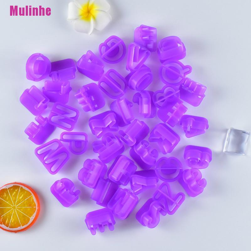 Set 40 Khuôn Nhựa Làm Bánh Hình Chữ Cái Alphabet