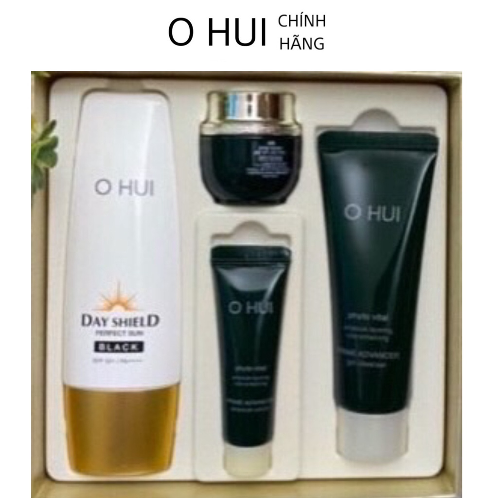 Set kem chống nắng Ohui Day Shield 4 món, SPF 50+/PA++++, tuyp 50ml - Nhã Khanh Ohui