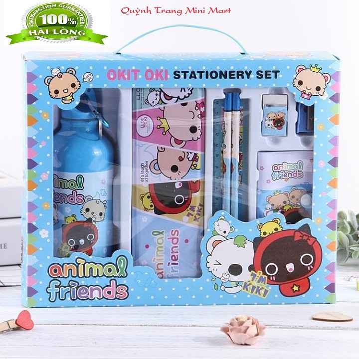 Bộ Dụng Cụ Học Tập 8 Món Cho Bé - Nhiều Mẫu Hoạt Hình Ngộ Nghĩnh