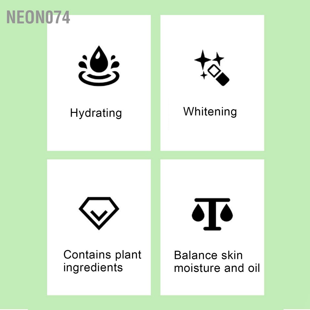Neon074 Green Tea Facial Mask Moisturizing Hydrating Nourishing Skin Beauty Face 25g Mặt Nạ Trái Cây