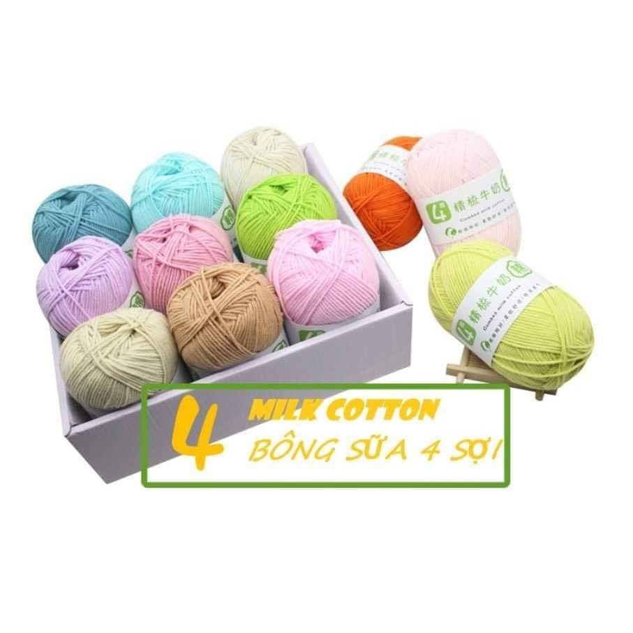 Len Milk cotton 50g _ Milk 4S Combed