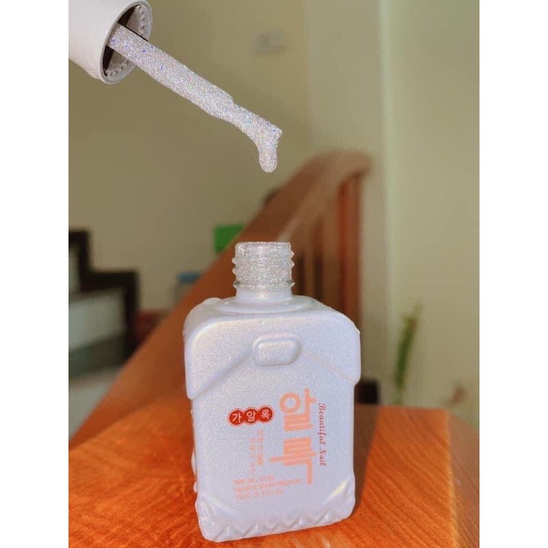 1 Chai mắt mèo kim cương bạc dành cho Nail