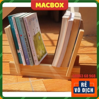 Giá sách gỗ mini để bàn, kệ đựng sách báo lắp ghép đa năng chắc chắn giá rẻ