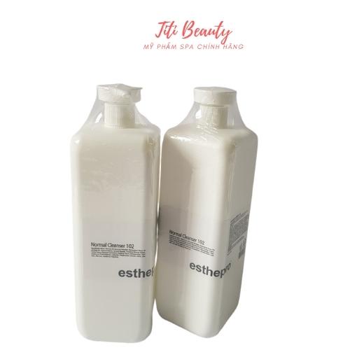 Sữa rửa mặt Nomal Cleanser 102 Esthepro 1000ml Làm sạch sâu loại bỏ hết bụi bẩn bã nhờn trên da chống oxi hóa.