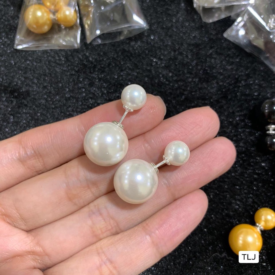 Bông tai bạc ta các màu MS45a