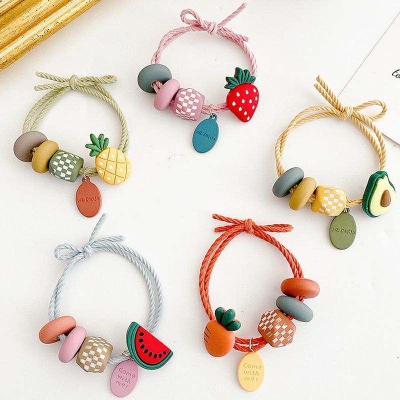 Dây cột tóc hình trái cây dễ thương