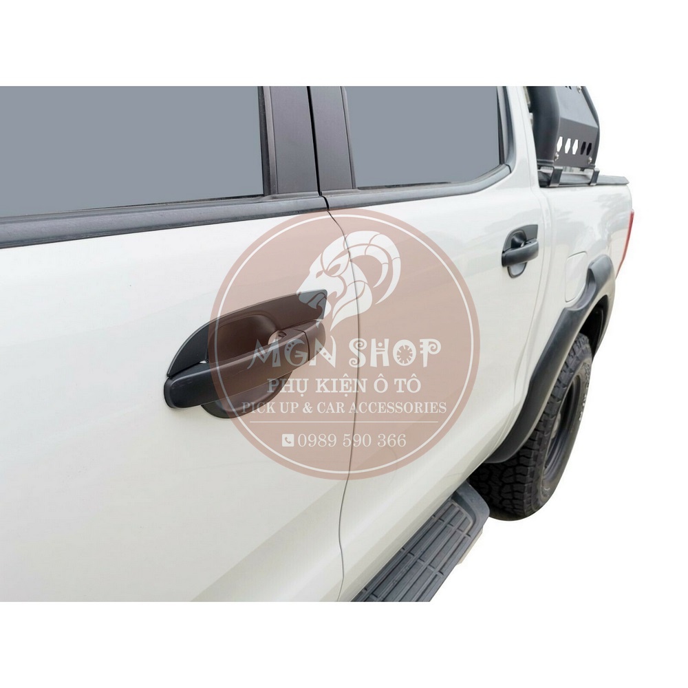 [Ốp tay nắm cửa] [Ốp hõm cửa] [Mazda BT-50] [màu đen / màu bạc]