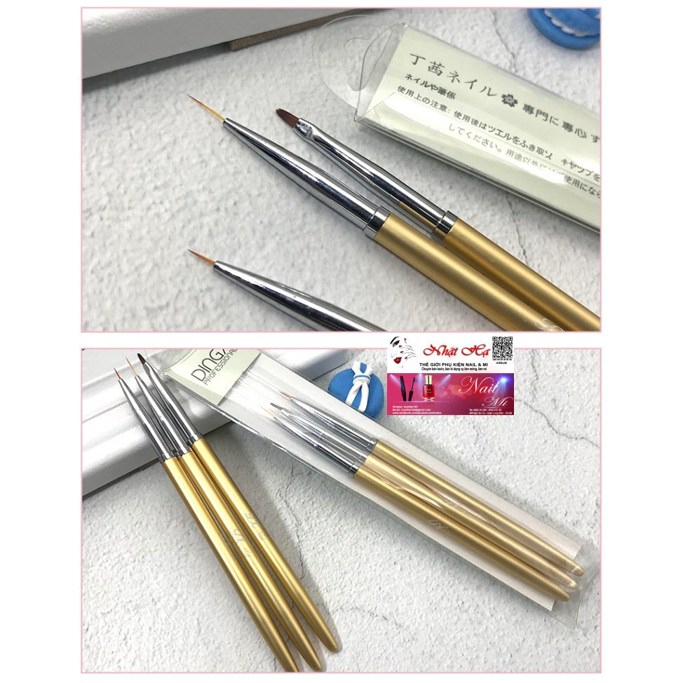 Bộ Bút Cọ Vẽ Móng Tay DingXi Cao Cấp Japan Nail Art Brush