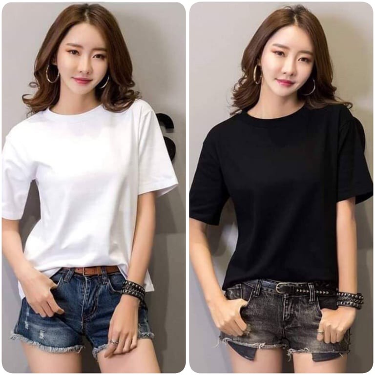 [Mã 153FASHIONSALE1 giảm 10K đơn 50K] Áo thun nữ không cổ, Áo phông nữ GAP Hotali