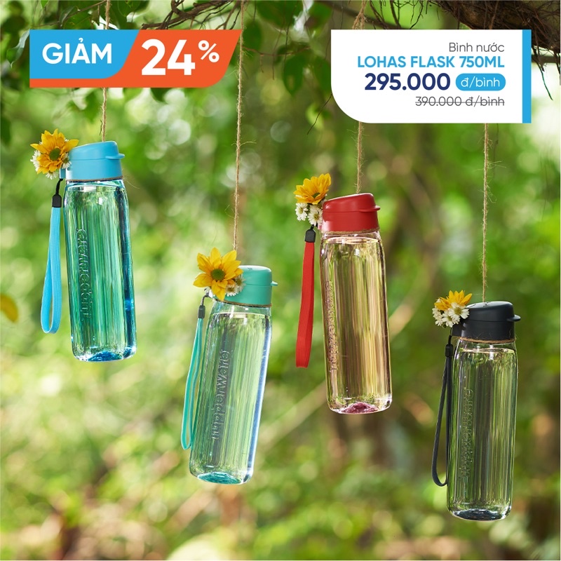 Bình nước Tupperware Lohas Flask 750ml-Hàng chính hãng Tupperware Việt Nam phân phối