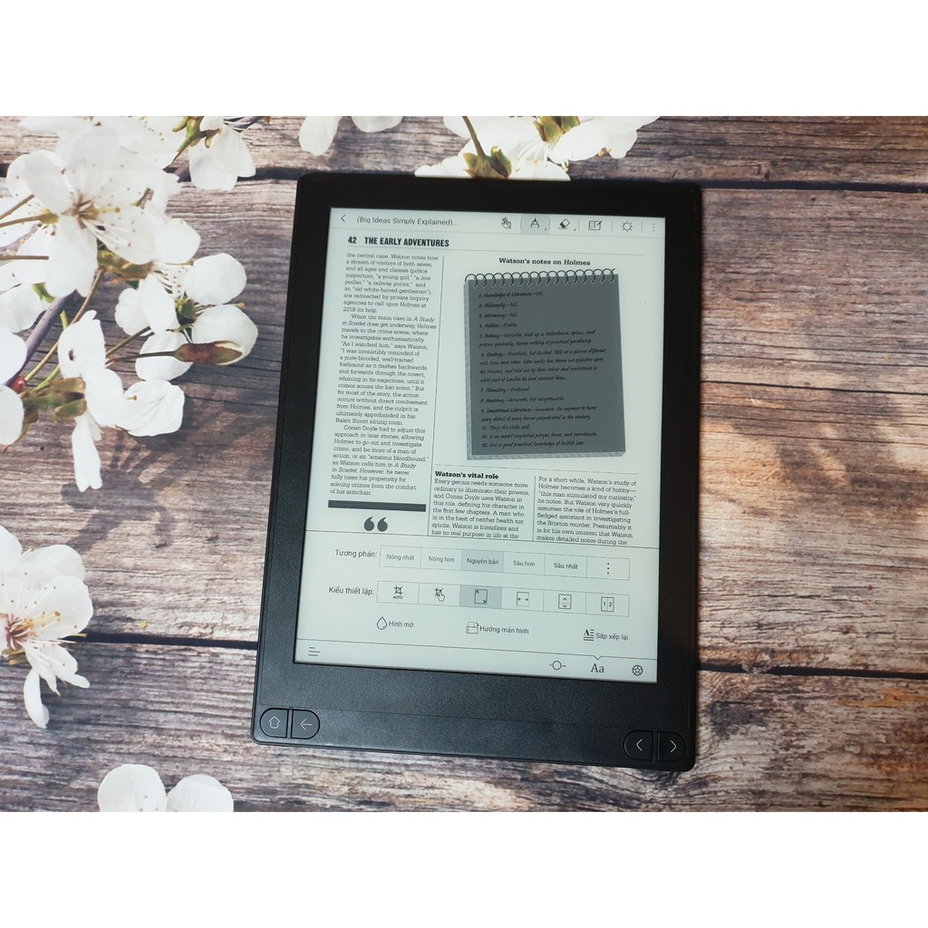 Combo: Máy đọc sách Likebook Mimas + Bao da + Eyecare, tặng kho sachchuan và kho sách PDF miễn phí trọn đời | BigBuy360 - bigbuy360.vn