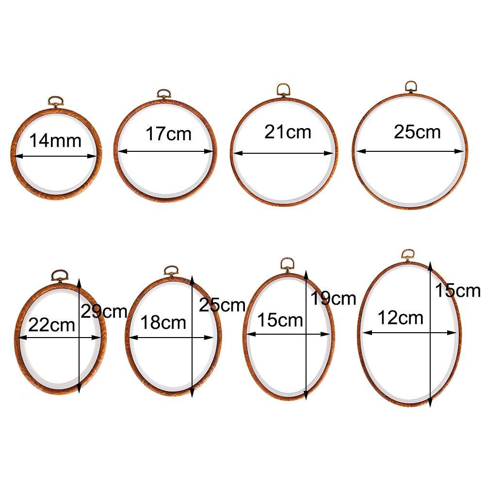 DORAW Khung Thêu Thủ Công 12-29cm Phong Cách Vintage