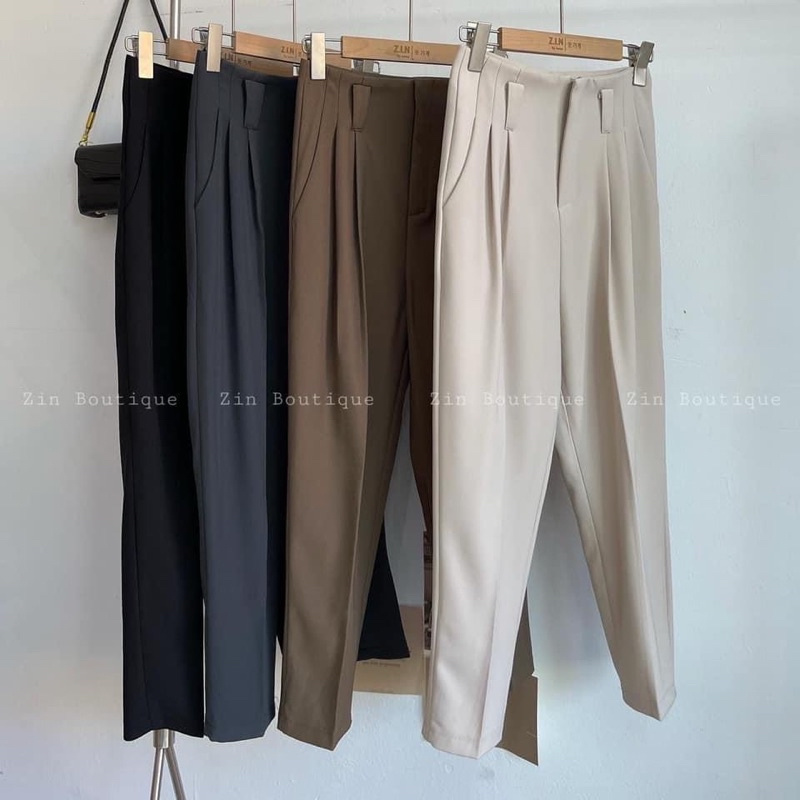 Quần Vải ống Đứng ly trước Hàng Quảng Châu đứng Form Lustore_ | BigBuy360 - bigbuy360.vn