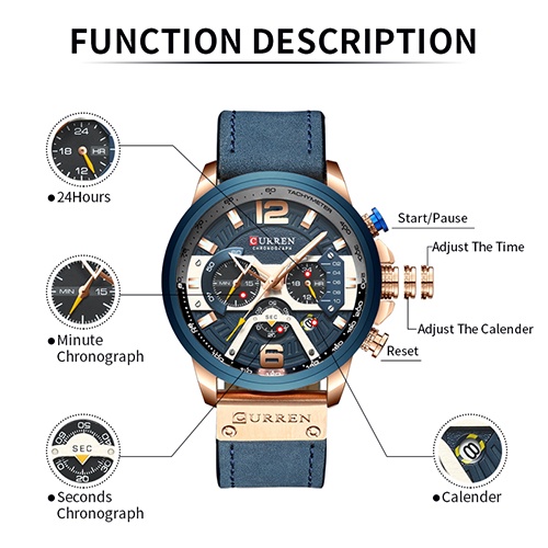Đồng hồ kim đeo tay Curren 8329X thời trang dây da cao cấp cá tính dành cho nam | BigBuy360 - bigbuy360.vn