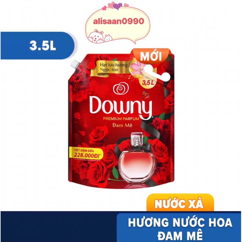 NƯỚC XẢ VẢI DOWNY HƯƠNG ĐAM MÊ TÚI 3L & 3,5L