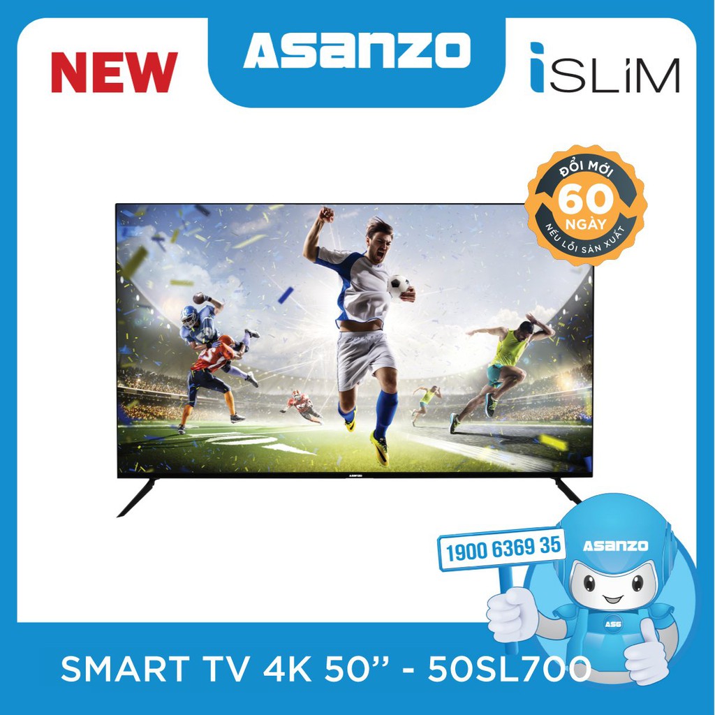 Smart Tivi Asanzo 4K 50 inch 50SL700 - Điện Máy Sài Thành