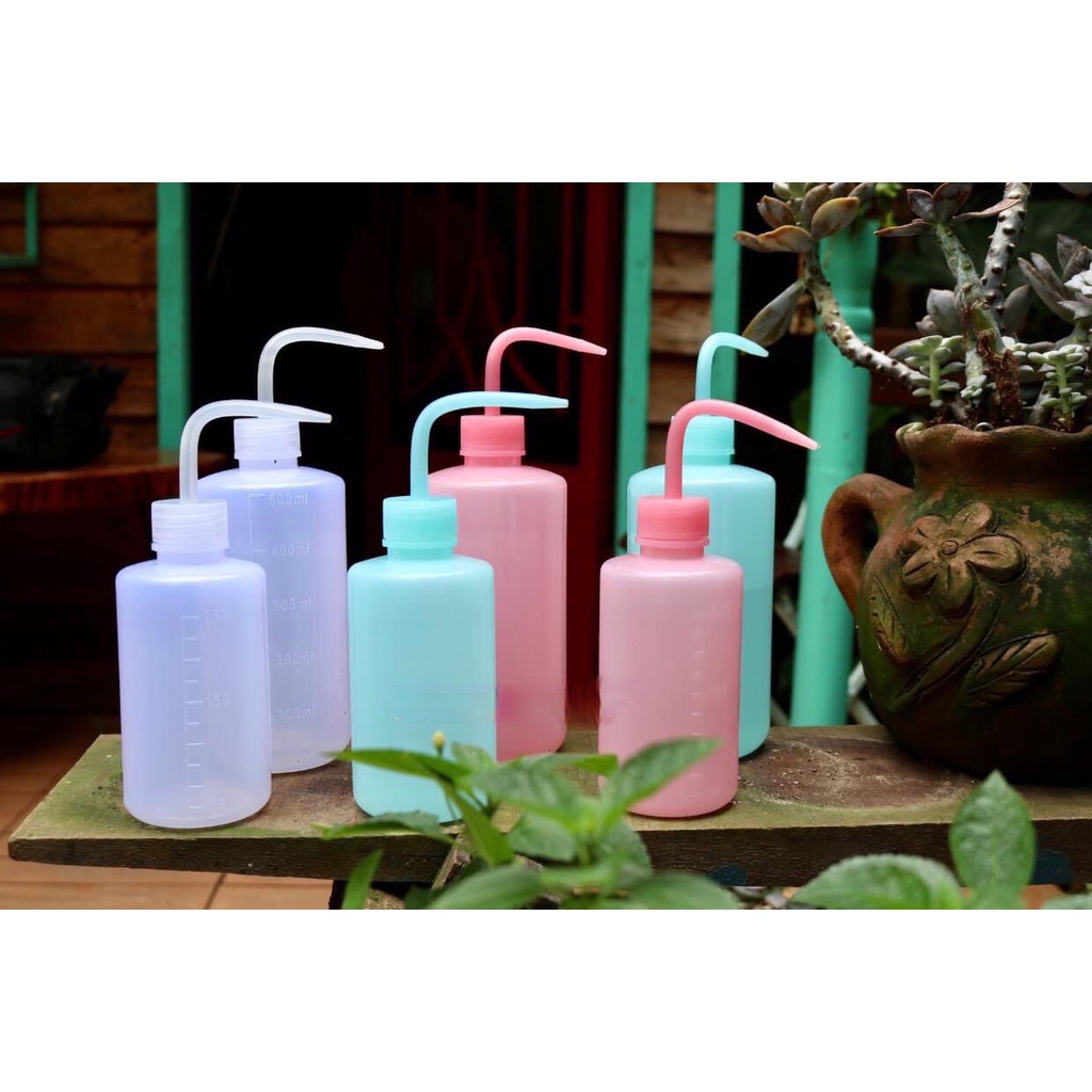 Bình vòi cong 250ml/500ml tưới sen đá xương rồng, cây để bàn văn phòng, bình châm dầu nhớt xe