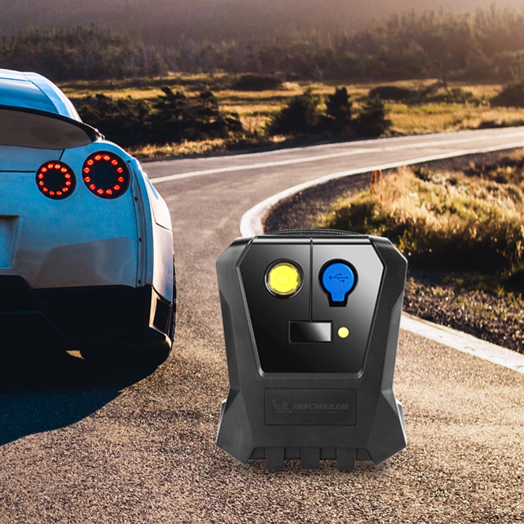 Máy Bơm Lốp Ô tô Michelin Cao Cấp Đa Năng Tự Ngắt 12v xe hơi Cho Xe Hơi từ 4 đến 16 chỗ，xe máy máy bơm lốp