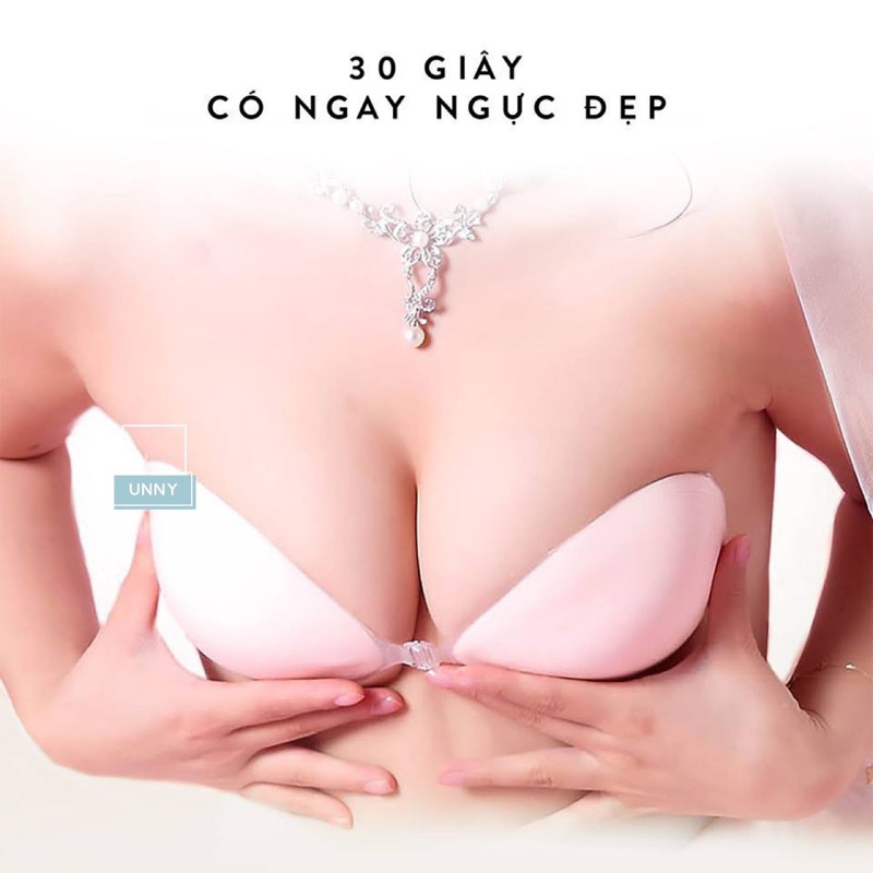 Áo Lót Dán Silicon Cài Trước Nâng Ngực Tạo Khe Ngực Chuyên Mặc Trang Phục Hở Lưng - Unny Kho Đồ Lót Nam Nữ