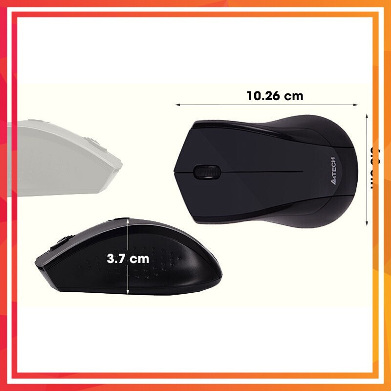 Chuột Mouse Không Dây A4tech G3-400N Chính hãng. Vi Tính Quốc Duy