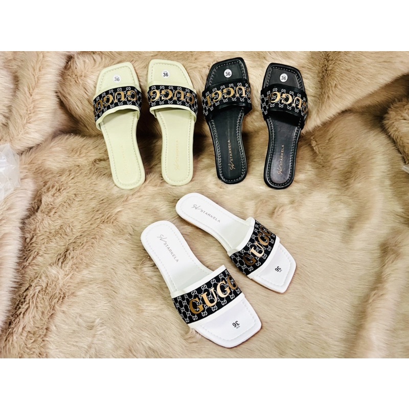Dép bản guccvi hót treand da mờ xinh xắn hót 2cm cực bền .