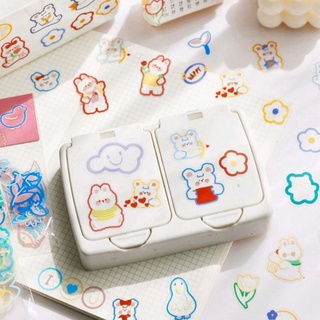 Sticker trong suốt siêu cute🌼Naah Handmade