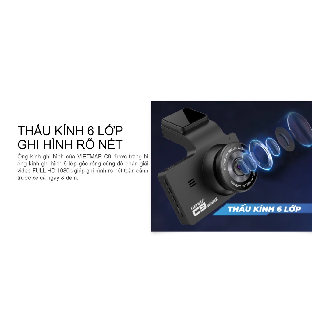 VIETMAP C9 - Camera hành trình Full HD góc rộng 170° - Hàng chính hãng bảo hành 12 tháng | BigBuy360 - bigbuy360.vn