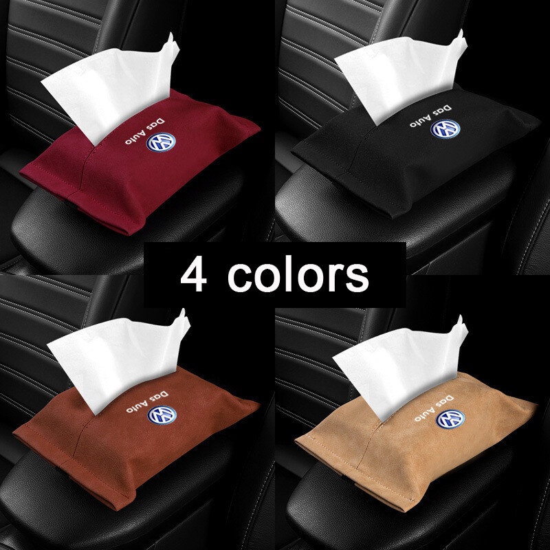 1 hộp đựng khăn giấy gắn ghế ngồi xe hơi cho VW Volkswagen Passat Santana Tiguan Bora Jetta CC Scirocco POLO Sharan Sagitar Magotan