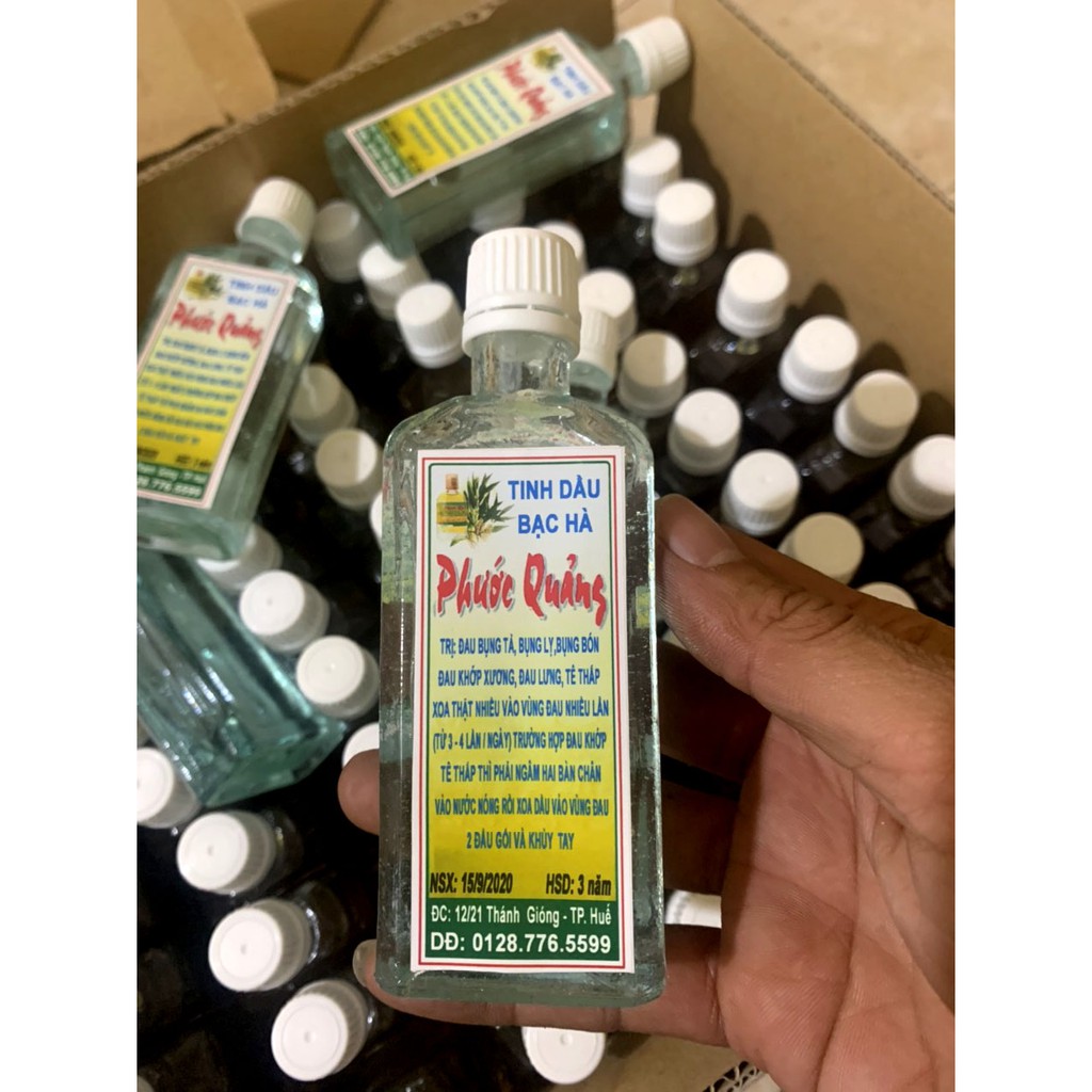 Tinh dầu :QUẾ - SẢ CHANH -BẠC HÀ  nguyên chất 100% - chai 50ml