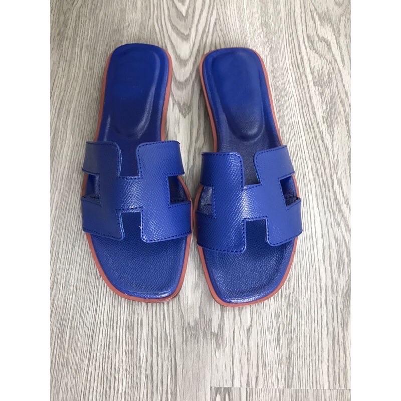 Dép HM màu xanh Coban hàng đẹp- Thu Trang Shoes