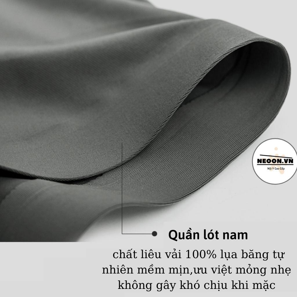 Quần Lót Nam [ COMBO 4 ] FREESHIP 50K Quần Sịp Đùi Nam Boxer Vải Lụa Băng Su Mát Mềm Mịn Thông Hơi Kháng Khuẩn