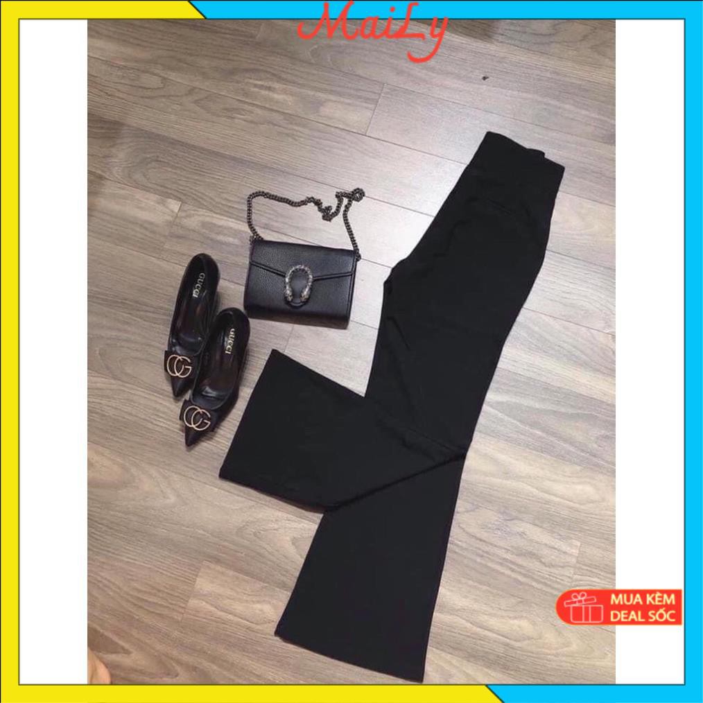 Quần tây ống loe lưng cao - Quần tây nữ ống loe vải tuyết mưa Siêu tôn dáng, mặc là mê | BigBuy360 - bigbuy360.vn