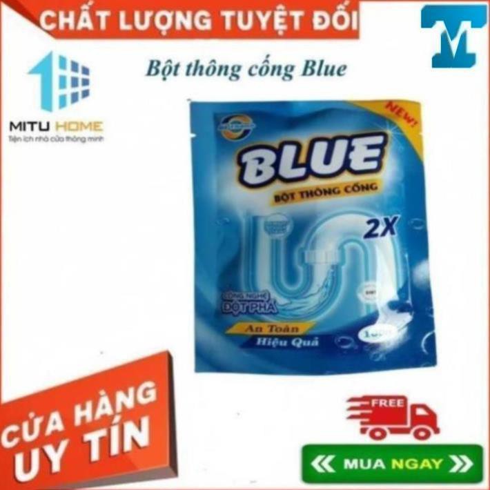 Bột thông cống Blue công nghệ Hàn Quốc - thông tắc đường ống cống, tắc bể phốt H&K MART