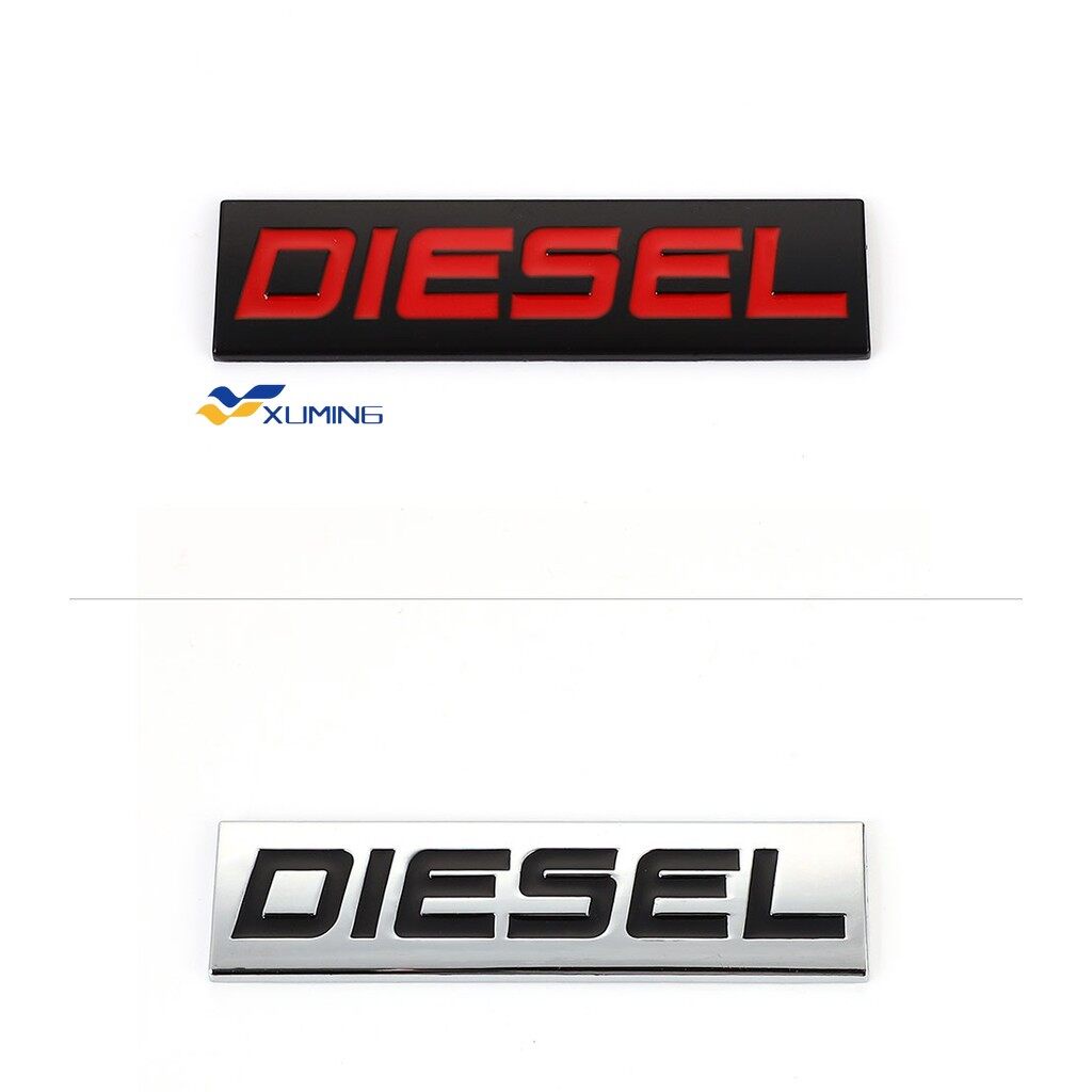 Hình Dán Logo Diesel 3D Bằng Kim Loại Cho Xe Hơi