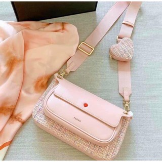 Túi đeo chéo nữ cực chất hồng siêu dễ thương LA JOYA