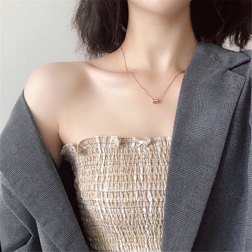 Vòng cổ may mắn đính đá kim cương thời trang