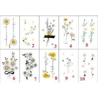 10 mã hình xăm dán hoa đặc biệt dành cho nữ