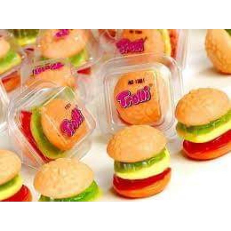 Kẹo Dẻo Trolli Burger size mini và Đại date 7/2022